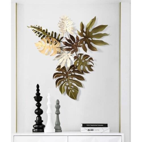 American Wall Hanging Wrought Iron Maple Leaf Accessories Restaurant Home Living room Porch Wall Decoration Ornaments Crafts Art