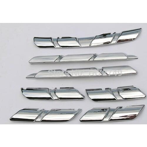 Free shipping ABS Chrome Front Grille Around Trim fit For Renault KADJAR 2015-2016 ABS Front Grille Around Trim