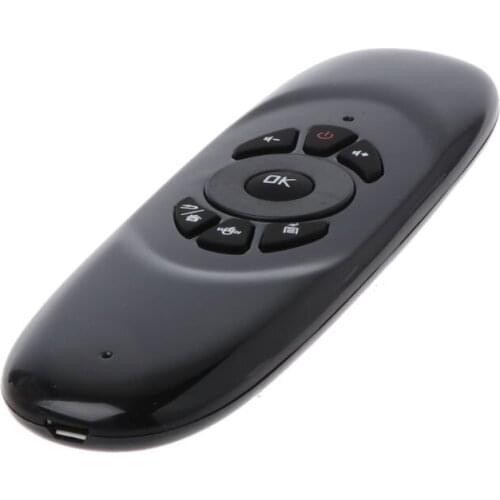 Russian English C120 Fly Air Mouse 2.4G Mini Wireless Keyboard Rechargeable Remote Control for PC TV Box H054