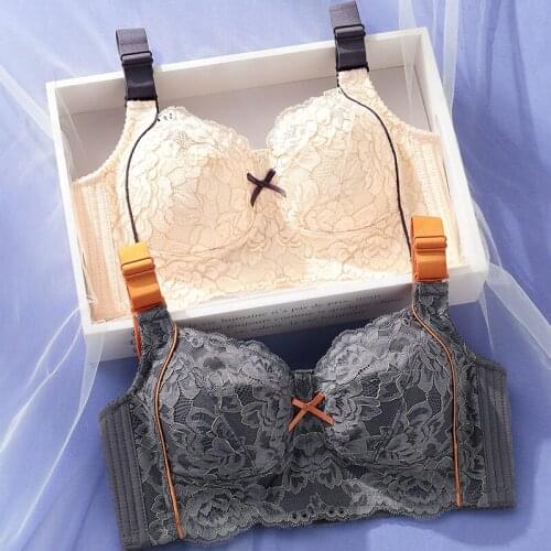 Women Plus Size Bras sexy Bralette Crop Top Underwear Push Up Strapless BCDEF Cup Lace Female Bra Lingerie Brassier Wireless Bra