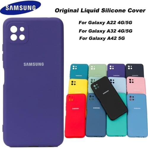 Samsung Galaxy A22 A32 Case Soft-Touch Back Protective Shell Silky Silicone A 22 A 32 5G 4G A42 Mobile Phones Cover