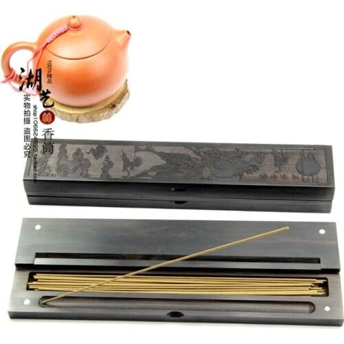 Purple wingceltis monolith long lie incense box with portable box censer wholesale