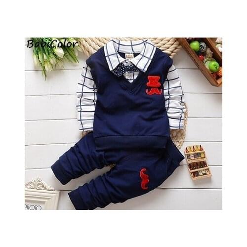 Baby boys clothing set spring autumn newborn toddler baby casual hoodies+t-shirt+pants 3pcs tracksuits dor bebe boys