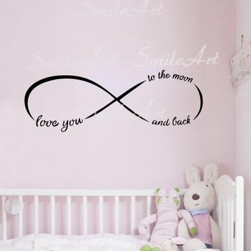 Beauty Love Home Decoration Accessories For Baby Kids Rooms Decor Vinyl Decals