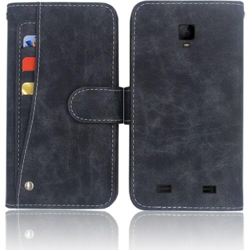 Hot! Vertex Impress Grip Case High quality flip leather phone bag cover case for Vertex Impress Grip with Front slide card slot