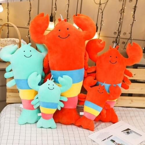 Cartoon Simulation Lobster Doll Plush Toy Shooting Props Large Lobster Soft Skin-friendly and Comfortable Pillow Birthday Gift