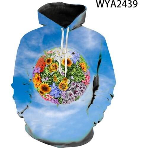Green Leaves 3d Printed Man Hoodie Harajuku Weeds Hoodies Casual Fashion Sweatshirt Rose Flower Pullover Funny Style Jacket New