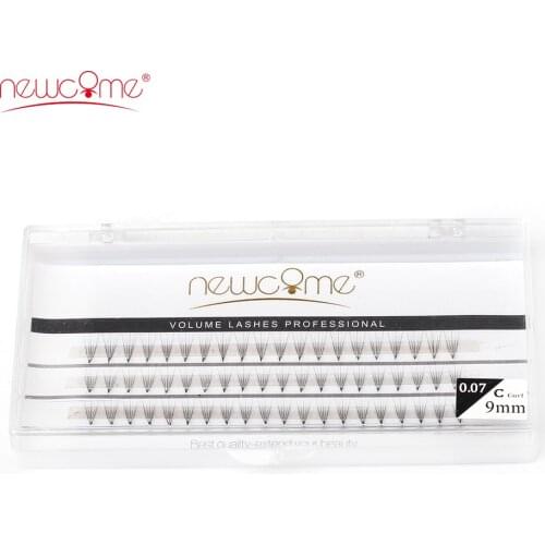 NEWCOME 2cases,3D Lashes Individual Eyelashes 3D Volume Silk Eyelashes for Makeup