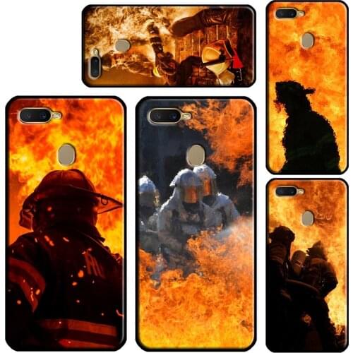 Firefighter Fire Fireman Phone Case For OPPO A15 A91 A3S A5S A1K A52 A72 A5 A9 A31 A53 2020 A83 F5 Reno 4 Pro Z 2Z