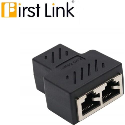 RJ45 Splitter Coupler Inline Connector 1 to 2 Splitter Cat7 Cat6 Cat5e Ethernet Cable Extender Adapter