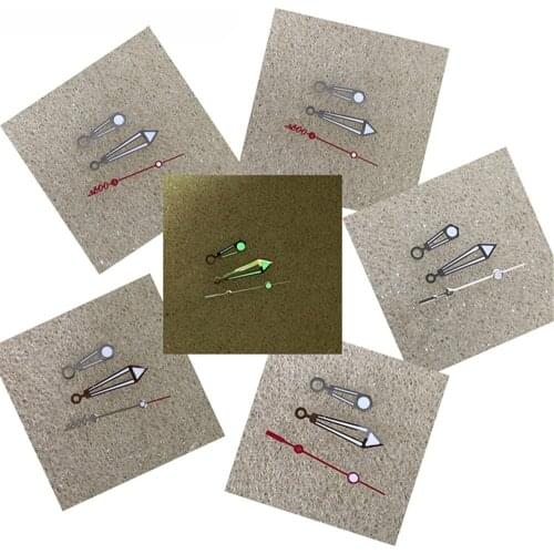 Watch Hands Three Pointers Green Luminous Needles for SKX007/SBBN NH35/NH36 Watch Movement