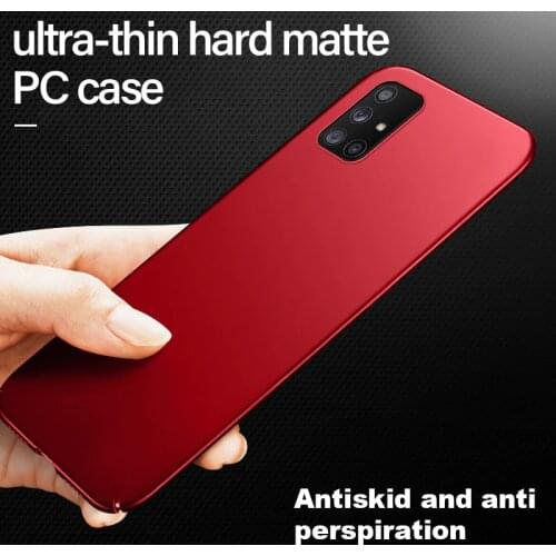 Ultra-thin Hard Matte PC Phone Case For Samsung Galaxy Note 20 10 9 8 S21 S20 S10 E 5G S9 S8 Plus A71 A51 Luxury Frosted Cover