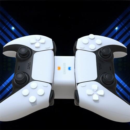 For PS5 Controller Charger Dual USB Fast Charging Dock Station Stand with USB A Ouput for PlayStation 5 DualSense Accessories