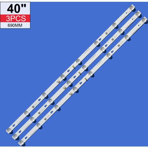 30PCS LED backlight strip for Toshiba L40F3301B 40A730U 40l2600 L40D2900F TCL F40S5916 40S305 TOT_40D2900 40HR330M08A6 V8
