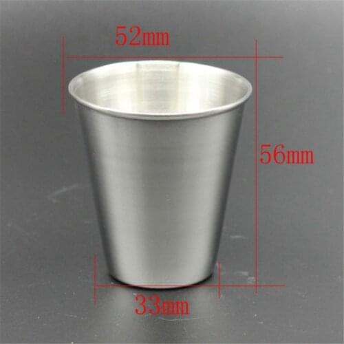 Cover Mug Camping Cup Drinking Coffee Tea Beer Stainless Steel With Case 4pcs