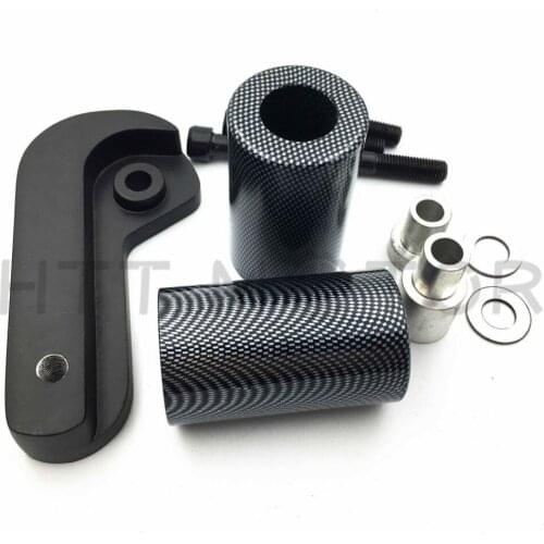 Aftermarket free shipping for Motorcycle 2006 2007 2008 Suzuki GSX-R GSXR 600 750 Black No Cut Frame Slider Protector CARBON FIB