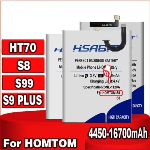 HSABAT S8 4450mAh-16300mAh Battery for HOMTOM S8 S 8 5.7inch MTK6750 for HOMTOM S99 HT70 for HOMTOM S9 Plus
