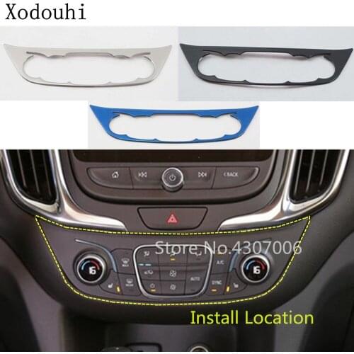 Car Middle Console Temperature Air-conditioner Volume Switch Button Trim For Chevrolet Equinox Third GE 2017 2018 2019 2020