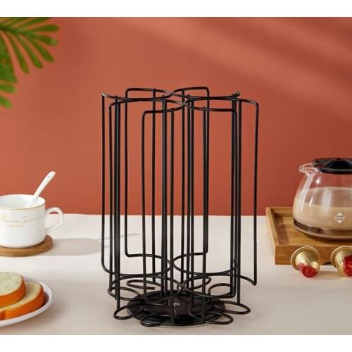 Can Hold 32 Tablets Coffee Capsule Storage Rack Rotatable Milk Capsule Syrup Box Display Shelf Household Cold Drink Shop Tools
