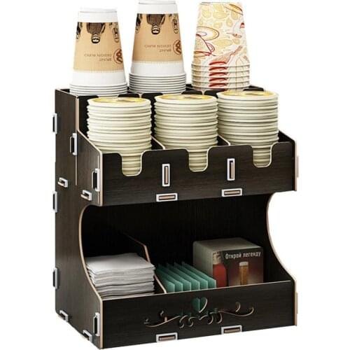 Paper cup holder cup extractor milk tea shop bar storage rack commercial cup splitter DIY multipurpose Organizer Storage Box