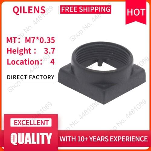 QILENS M7 Lens Holder Height 3.7mm Mount With 4 Location Column M7 support for CCTV Camera PCB IP Board Adapter Connector