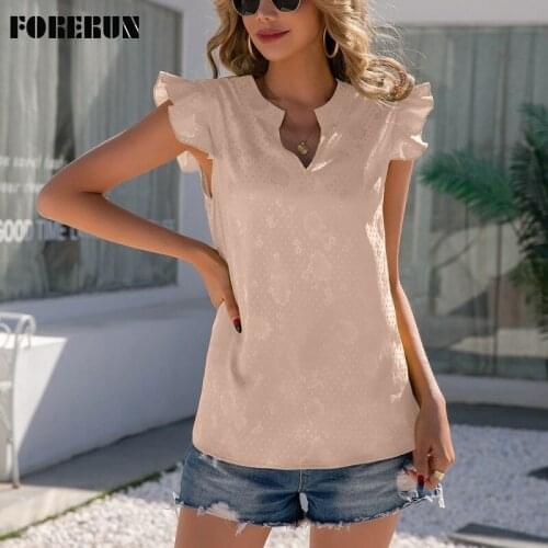FORERUN Satin Blouses