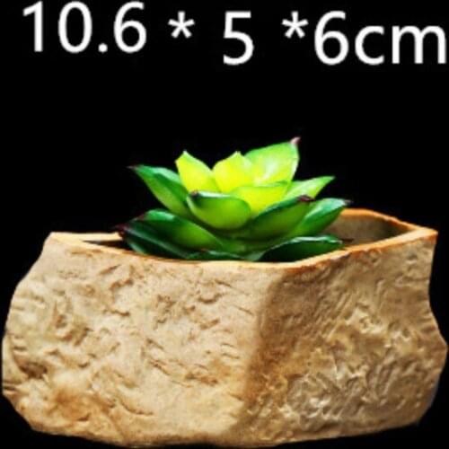 Rock Pot Mold for Concrete Clay Craft Stone Silicone Pot molds Handmade Cement planter mould