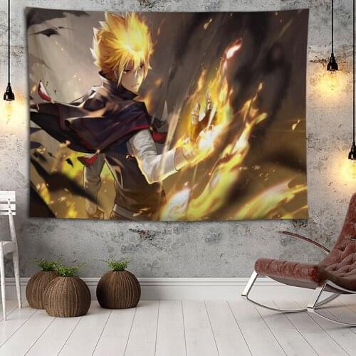 Hot Sale Custom Anime Katekyō Hitman Reborn Printed Tapestry Background Decorative Tapestry Various Sizes Wall Hanging Decor