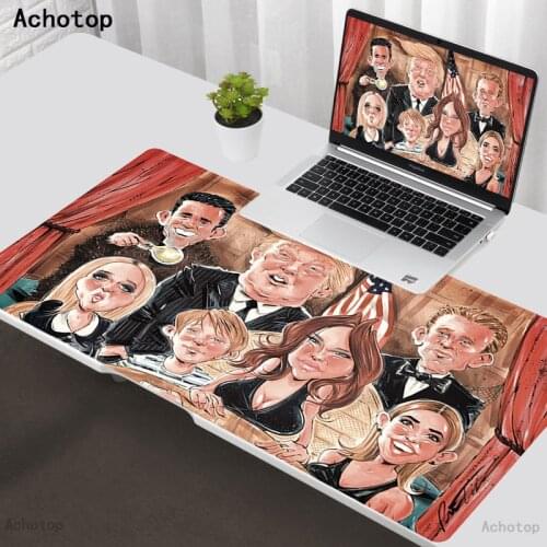 Making Fun Of Trump Mouse Pad 900x400mm XXL Mouse Mat Non-Slip Rubber Base Gaming Mousepad Waterproof Office Home Desk Mat Pad