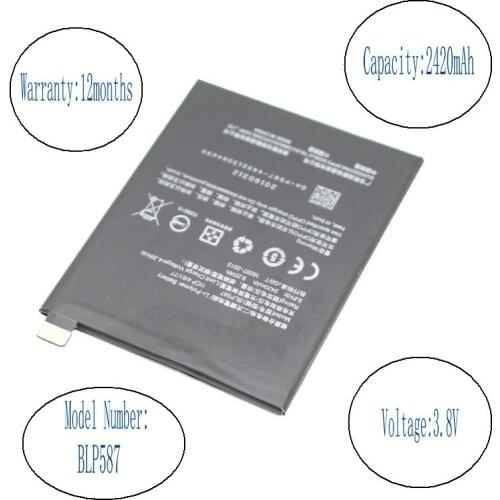 ISkyamS 10pcs/lot 2420mAh BLP587 Mobile Phone Li-Polymer Battery For OPPO R8205 R1C R8207 BLP 587 R8200