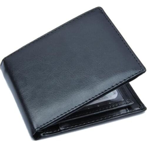 Wallet Men Soft PU Leather Coin Pouch Multifunction Men Photo Zipper Pocket Wallets Male Clutch Business Card holders Purses