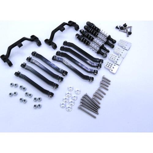 MN Model D90 D99 D99S 1/12 RC Crawler Upgrade Parts metal ball tie rod fixed seat shock absorber