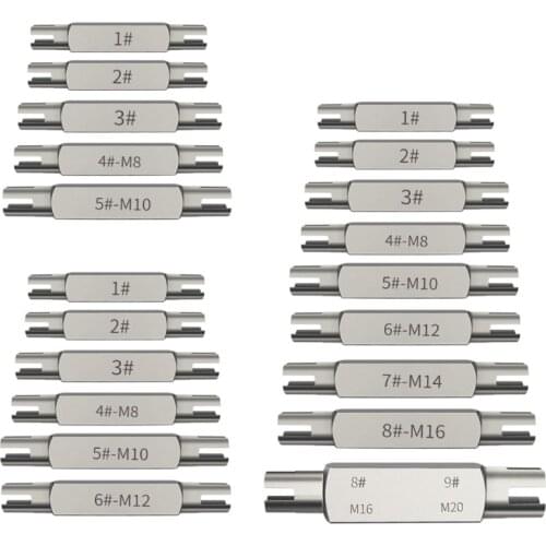 Multi-size Hexagonal Double-end Screw Tap Extractor Steel Broken Head Taps Remover Stripped Set Screw Remove Tools Combined