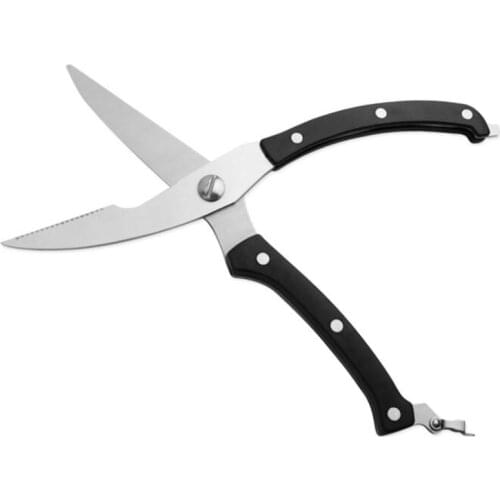 250mm(9.8'') Stainless Steel Poultry Kitchen scissors Chicken shear cut Duck Fish Bone scissor with Safe Lock Cutter Cook Tool