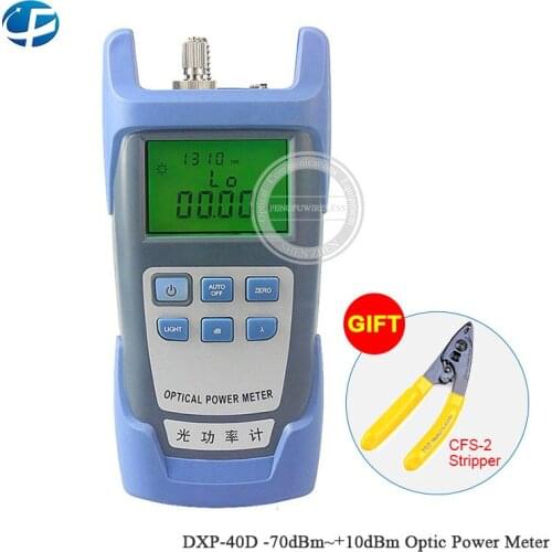 DXP-40D FTTH Fiber Optical Power Meter SC FC connector Fiber Optical Cable Tester -70dBm~+10dBm DXP-40D Fiber Power Meter