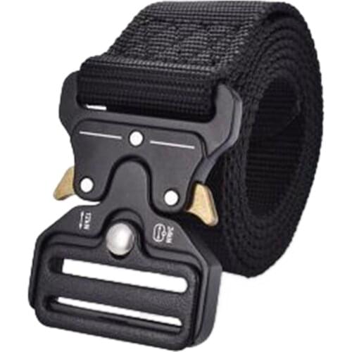 Combat Survival Tactical Belt Men Nylon Metal Buckle Military Swat Combat Belts Knock Off Emergency Survival Belt Function #T1P