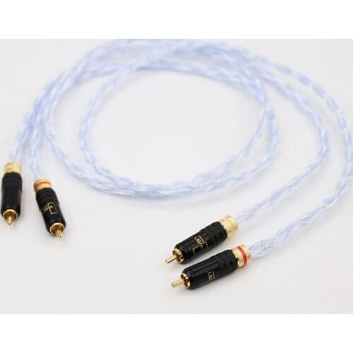 YTER ODIN Silver plated RCA Auido interconnect cable With WBT-0144 plugs connection