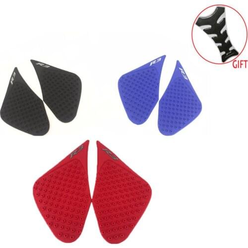 Knight For YAMAHA YZF R3 2014-2016 2015 Motorcycle Protector Anti slip Tank Pad Sticker Gas Knee Grip Traction Side 3M Decal