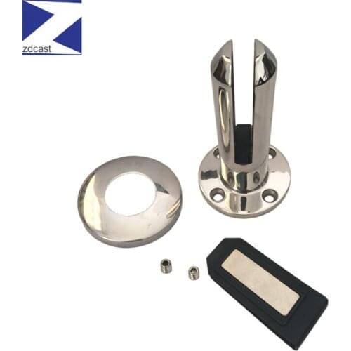 ZD Best Selling Stainless Steel Swimming Pool Fence Round Base Mount Glass Spigot