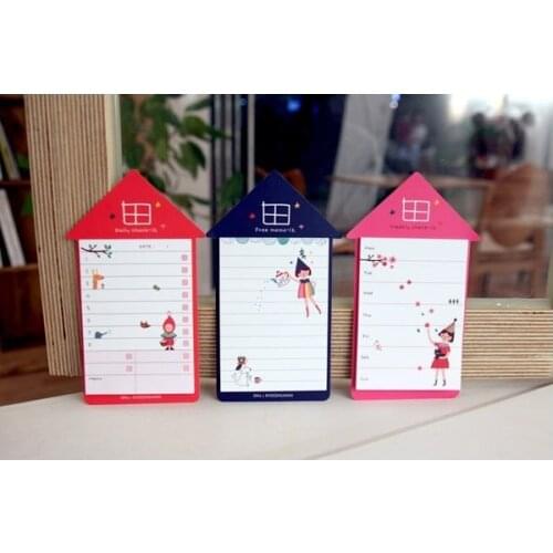 1PC/lot New Love house style sticky note memo notepad removeable paper book Korean style