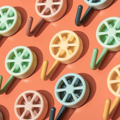 10pcs Cute Small Tiny Plastic Sticky Hooks For Hanging Shower Walls Damage Free Kitchen Home Bathroom Storage Key Bag Hanger