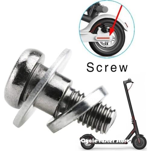 2Pcs Ditional Sliver Screw Rear Wheel Fixed Bolt Screw for Xiaomi MIJIA M365 Electric Skateboard Scooter Replacement Accessories