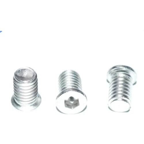 20Pcs M4 M5 Stainless Steel small Flat countersunk head 5.5mm-6.3mm OD Allen inner hexagon Screws KM Thin screw 6mm-11mm L