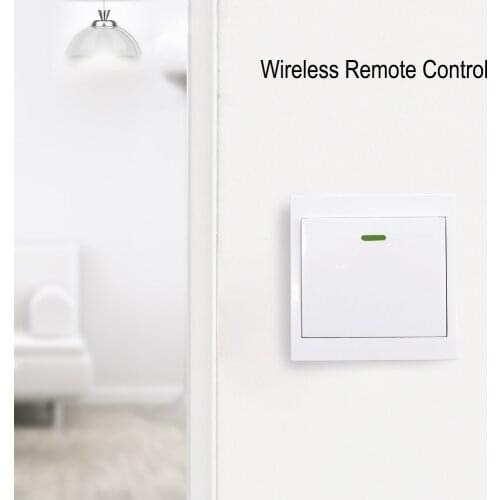 2021 433Mhz Wireless RF Remote Control Switch AC 220V Lamp Light LED Bulb Wireless Switches Corridor Room Home Wall Panel Switch