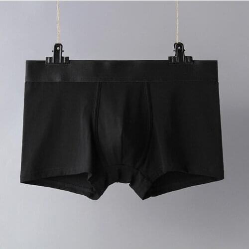 2020 Men 6PCS/LOT Underwear Silk Boxers Panties Comfortable Mens Underpants Solid BoxerShorts Men