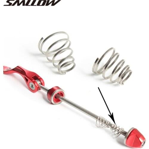 4PCS Bike Bicycle 304 Stainless Steel Spring Cycling Hub Quick-Release Lever Spring Quick Release Shaft Spring Bicycle Parts