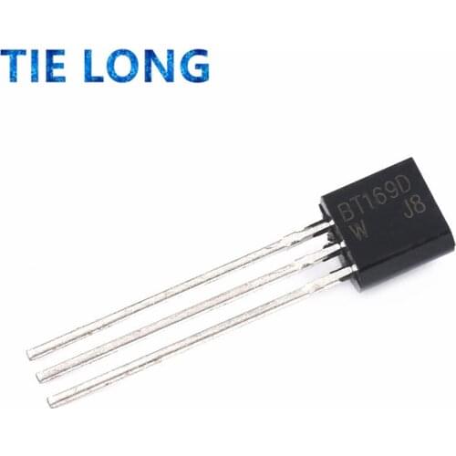 50PCS/LOT BT169D BT169 TO-92 Triacs Thyristor SCR 400V 9A 3-Pin SPT New