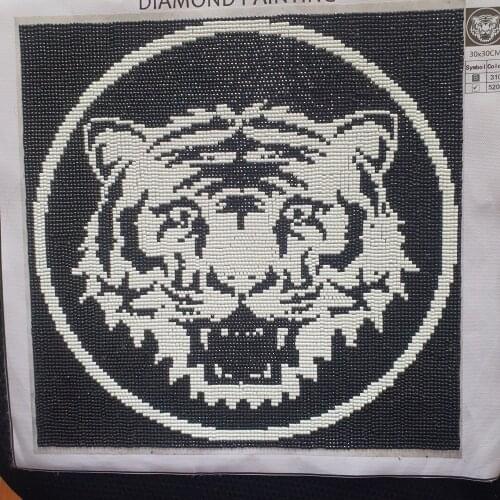 Tiger With Glow In Dark Diy Diamond Painting Rhinestones Diamond Mosaic Cute Animal Home Decor Glow In Dark Stone Animals Tigers