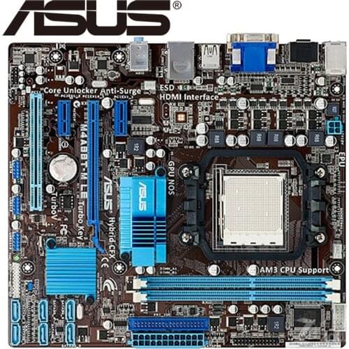 Asus M4A88T-M LE Desktop Motherboard 880G Socket AM3 DDR3 16G For Phenom II/Athlon II/Sempron 100 uATX Original Used Mainboard