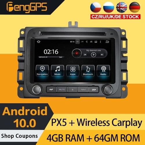 Android 10.0 Car Stereo For Dodge RAM1500 2014+ Radio Multimedia Touchscreen GPS Navigation Headunit DVD Player Carplay 4G+64G